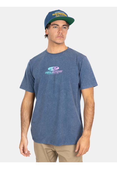Polera MC Throwback Tide Azul Hombre Maui And Sons-0
