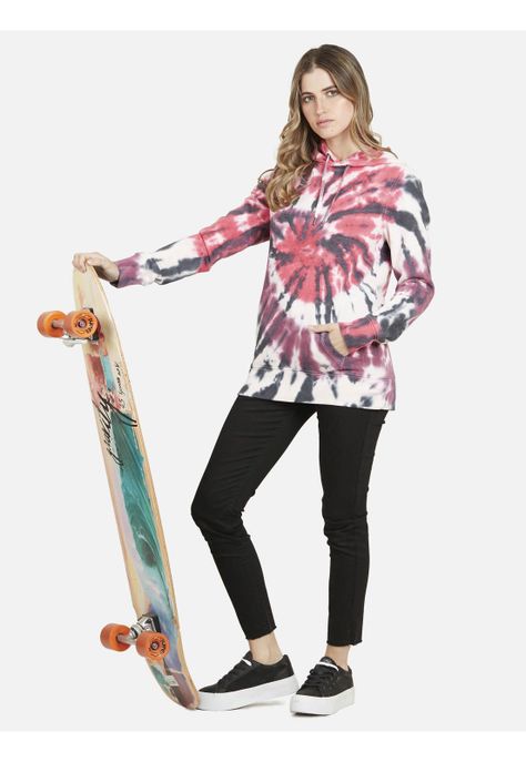 Poleron ECLIPSE HOODIE Mujer Multicolor Maui and Sons-3