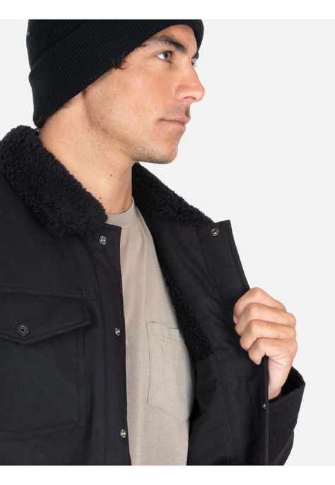 Chaqueta Ícaro Negro Hombre Maui And Sons-2