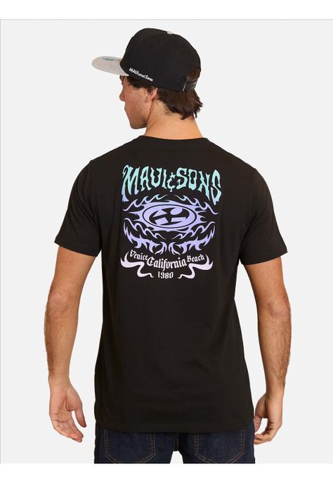 Polera MC Beachcomber Negro Hombre Maui And Sons-1