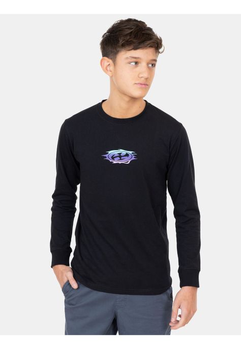 Polera ML Efery Negro Infantil Maui And Sons-0