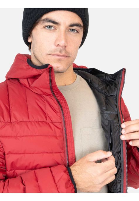 Parka Luxe Rojo Hombre Maui And Sons-2