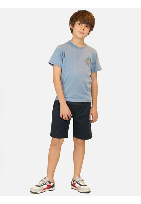 Polera MC Fire Waves Azul Niño Maui And Sons-2