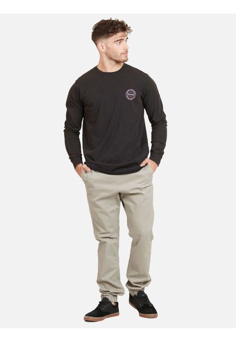 Pantalon Jogger Fit Hombre Café Maui And Sons-3