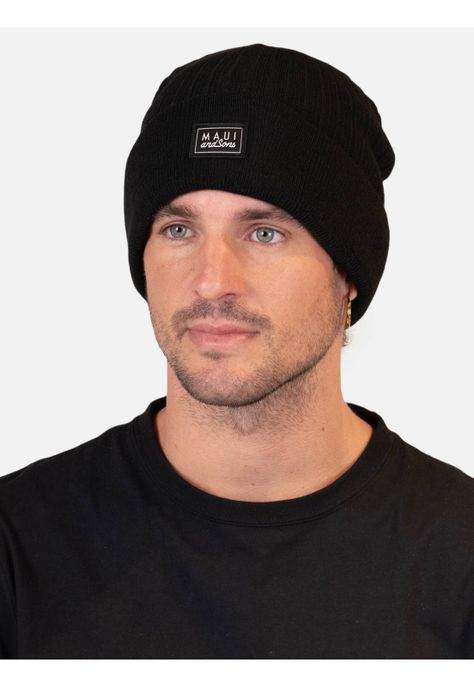 Gorro Cosmos Negro Hombre Maui And Sons-2