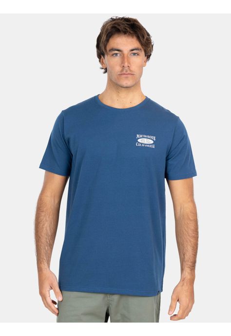 Polera MC Cal Mu Azul Hombre Maui And Sons-0