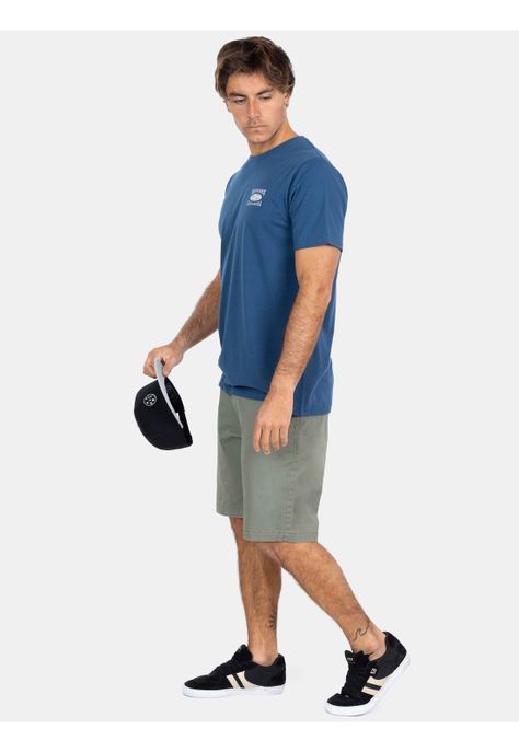 Polera MC Cal Mu Azul Hombre Maui And Sons-3