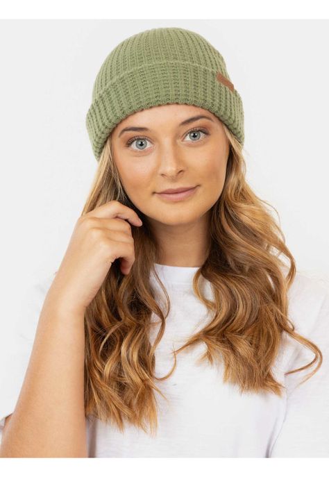Gorro Stricty Verde Mujer Maui And Sons-0