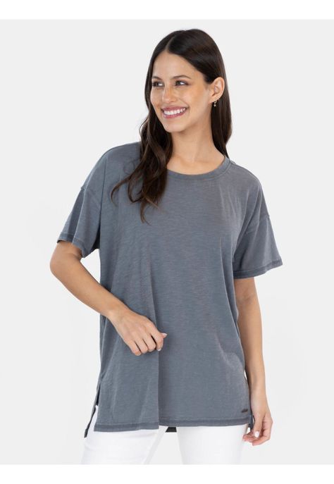 Polera MC Utah Azul Mujer Maui And Sons-0