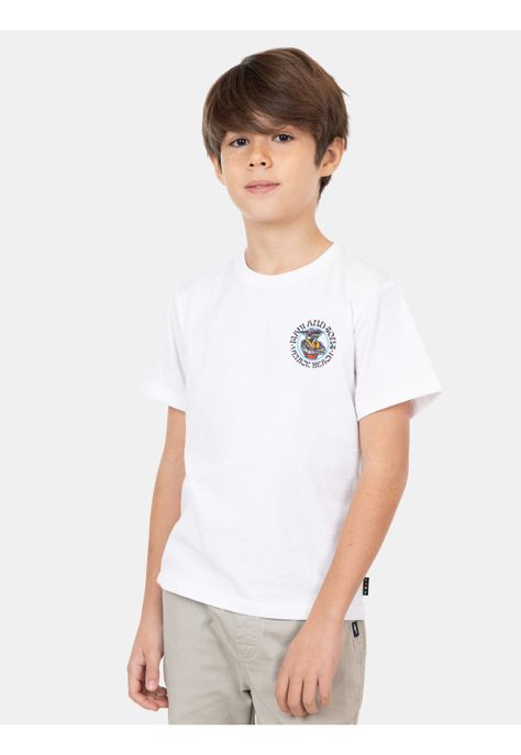 Polera MC Shark New Day Blanco Niño Maui And Sons-2