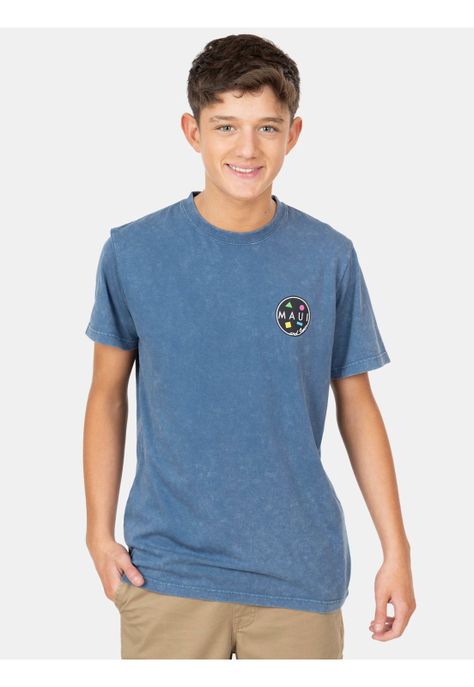 Polera MC Vacation Dawn Azul Infantil Maui And Sons-0