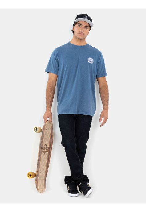 Polera MC Retro Palms Azul Hombre Maui And Sons-2