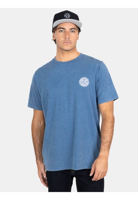 Polera MC Retro Palms Azul Hombre Maui And Sons-0