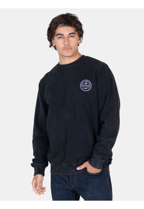 Poleron CR Coconut Negro Hombre Maui And Sons-0