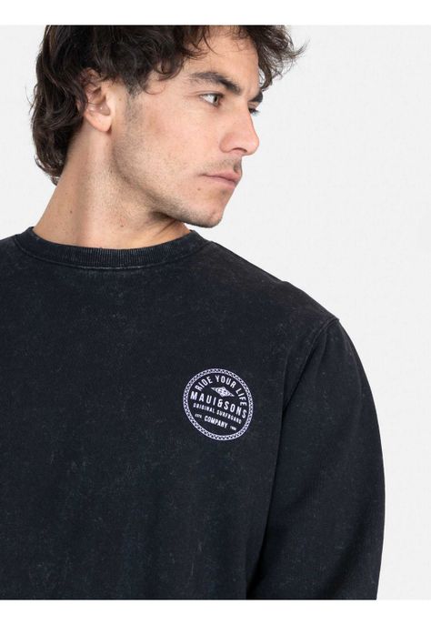Poleron CR Coconut Negro Hombre Maui And Sons-2