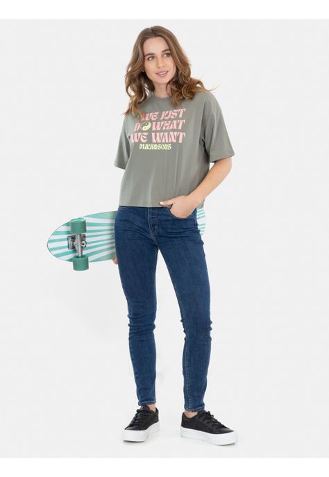 Polera Mystic Fall Verde Mujer Maui And Sons-3