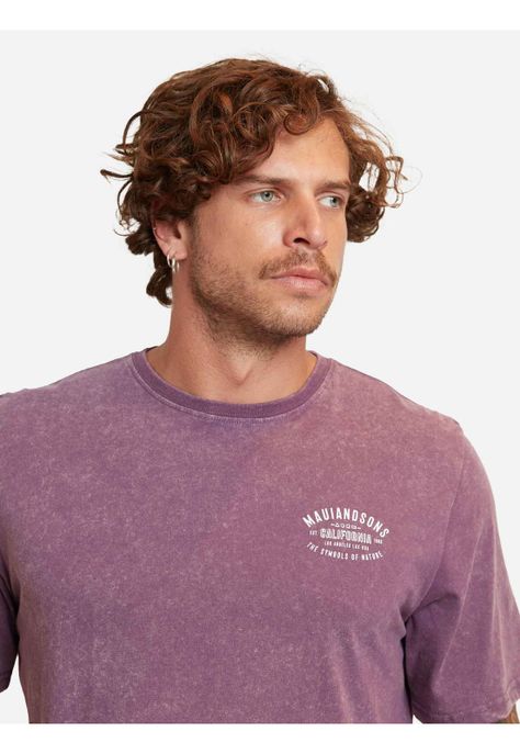 Polera The Symbols Of Nature Burdeo Hombre Maui And Sons-2