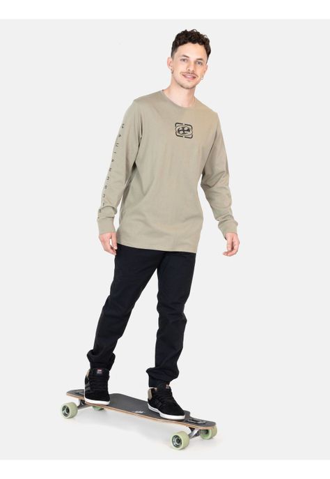 Polera ML Sunset Swell Verde Hombre Maui And Sons-3