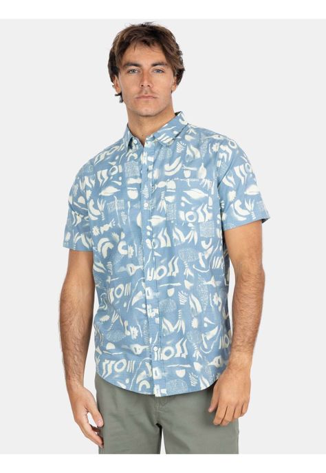 Camisa MC Bombastic Multicolor Hombre Maui And Sons-0