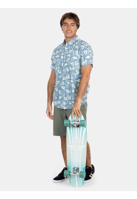 Camisa MC Bombastic Multicolor Hombre Maui And Sons-2
