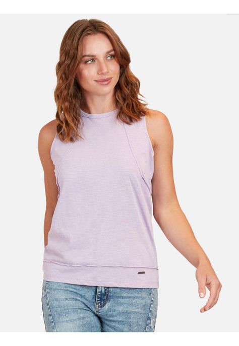 Polera Lila Tank Mujer Morado Maui And Sons-0