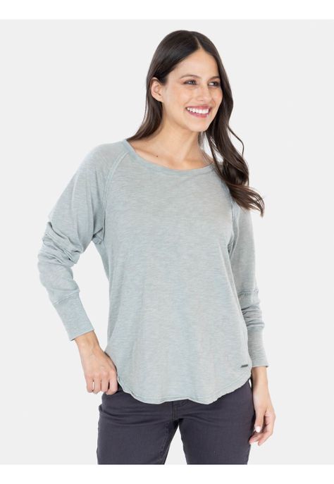 Polera ML Ocean Drive Verde Mujer Maui And Sons-0