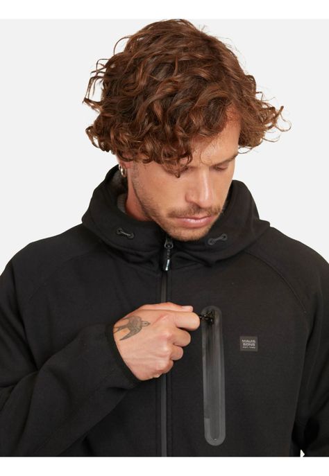 Poleron Vortex Negro Hombre Maui And Sons-2