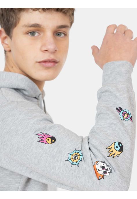 Poleron Canguro Cole Gris Infantil Maui and Sons-2