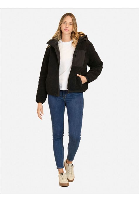 Chaqueta Selene Negro Mujer Maui And Sons-3