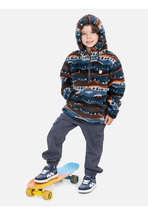 Poleron Chiporro Love Multicolor Infantil Maui And Sons-3