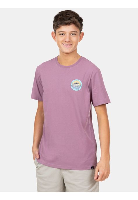 Polera MC Los Angeles Lax Tees Morado Infantil Maui And Sons-0
