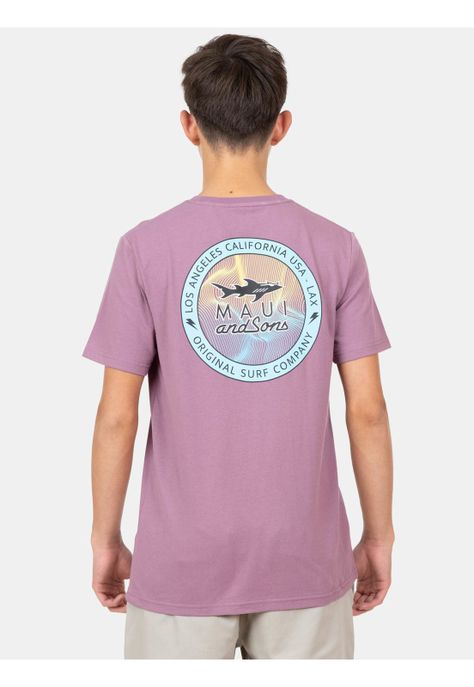Polera MC Los Angeles Lax Tees Morado Infantil Maui And Sons-1