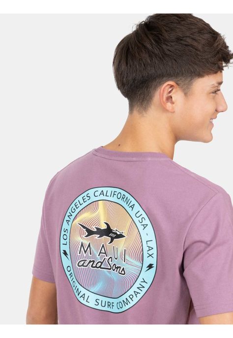 Polera MC Los Angeles Lax Tees Morado Infantil Maui And Sons-2