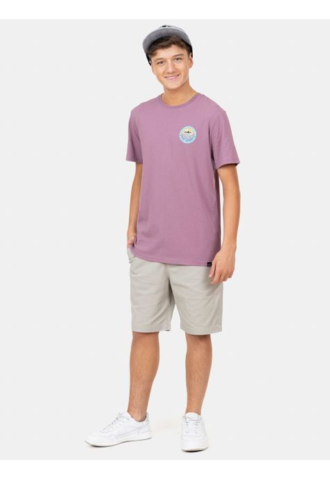 Polera MC Los Angeles Lax Tees Morado Infantil Maui And Sons-3