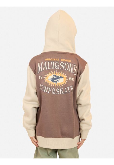 Poleron FZ Thrill Café Infantil Maui And Sons-1