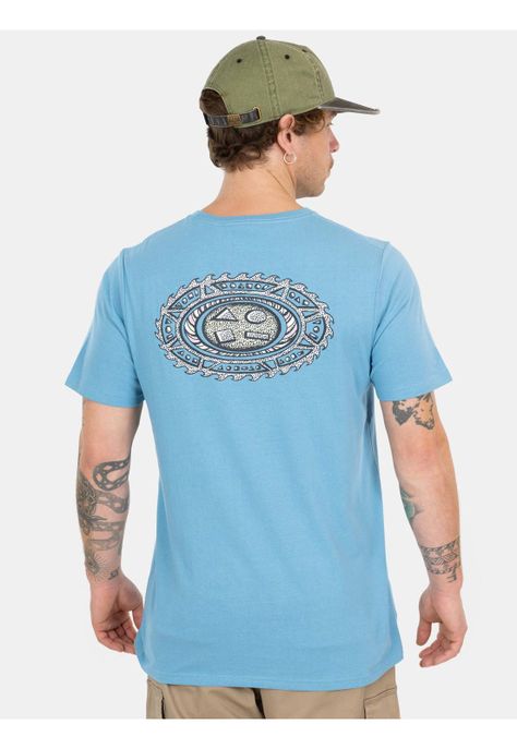 Polera MC Cosmic Wave Celeste Hombre Maui And Sons-1