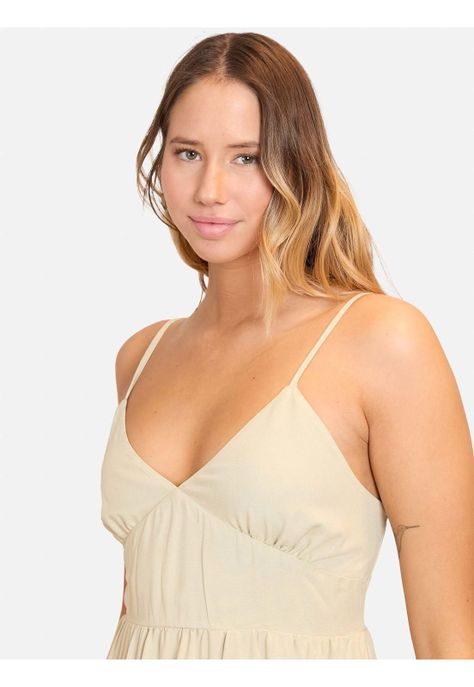 Vestido Ocean Drive Beige Mujer Maui And Sons-3