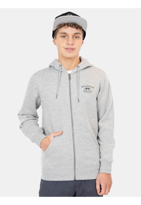 Poleron FZ Mythos Gris Infantil Maui and Sons-0
