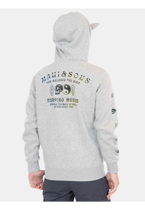Poleron FZ Mythos Gris Infantil Maui and Sons-1