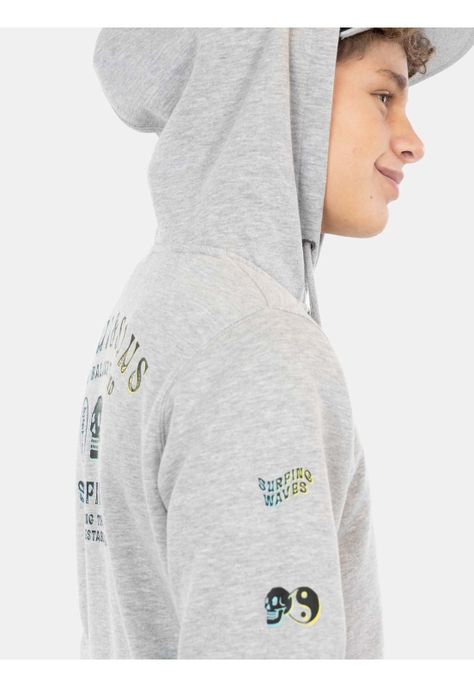 Poleron FZ Mythos Gris Infantil Maui and Sons-2