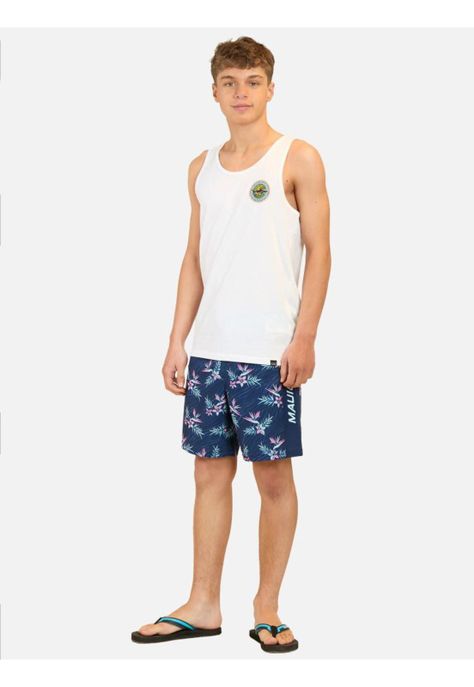 Polera S/M Shark Blanco Infantil Maui And Sons-2