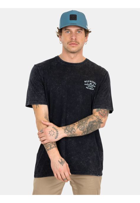 Polera MC Timeless Wave Negro Hombre Maui And Sons-0