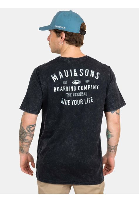 Polera MC Timeless Wave Negro Hombre Maui And Sons-1
