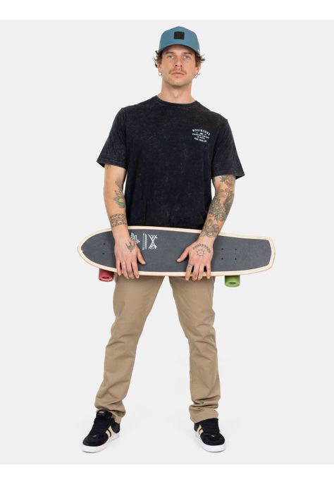 Polera MC Timeless Wave Negro Hombre Maui And Sons-2