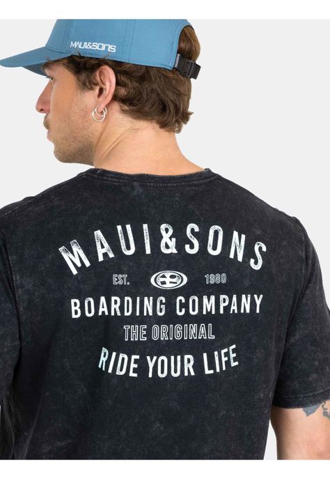Polera MC Timeless Wave Negro Hombre Maui And Sons-3