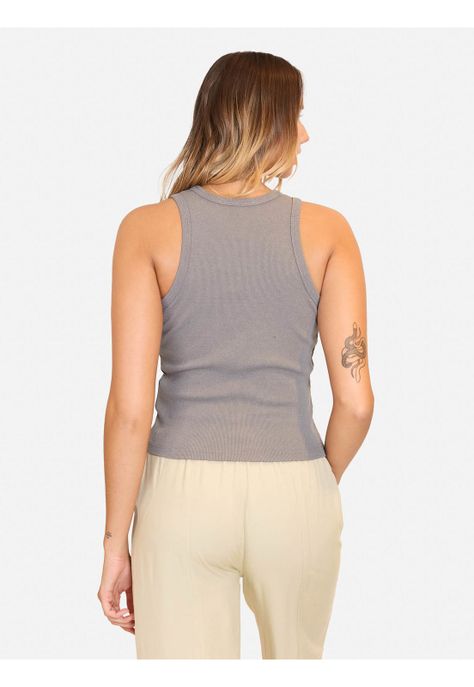 Polera MC Basic Not Basic Gris Mujer Maui And Sons-1
