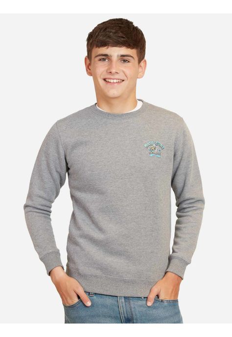 Poleron Skull Surfing On The Waves Cr Gris Infantil Maui And Sons-0