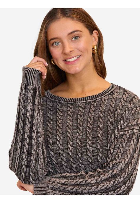 Sweater Silky Negro Mujer Maui and Sons-3
