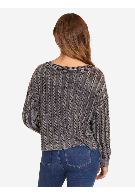 Sweater Silky Negro Mujer Maui and Sons-1