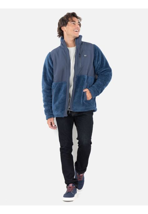 Poleron Chiporro Seeker Azul Hombre Maui And Sons-3